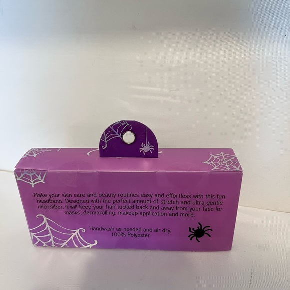 Beastly headband in purple and black #spiderweb - Picture 4 of 7